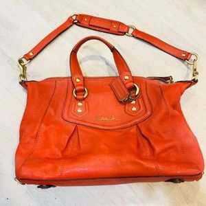 Charming Orange Coach Purse
